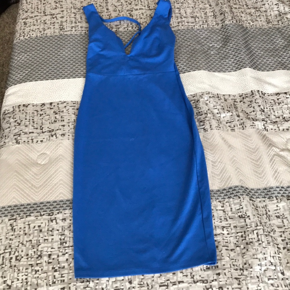 Blue cocktail dress